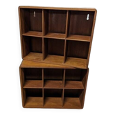 Teak wall locker