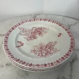 Set of 4 flat plates Onnaing Moisson
