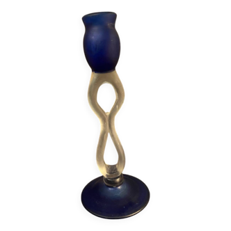 glass candlestick holder