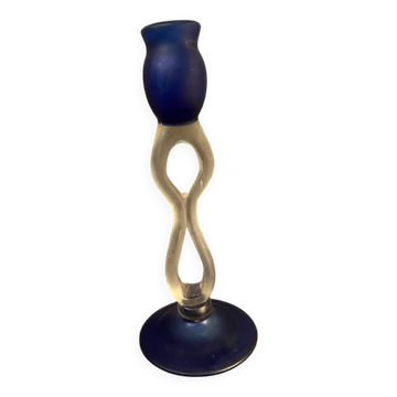 glass candlestick holder