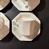 4 johnson brothers coffee cups and 4 saucers