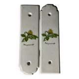 Pair of Paris porcelain cleanliness plates