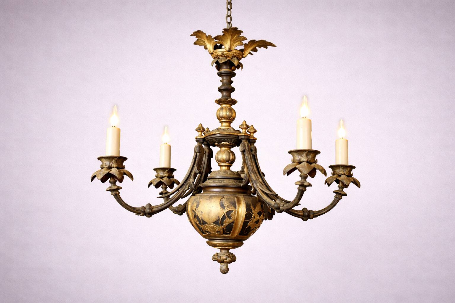 antique chandelier from the time of Napoleon III, dating from the second half of the 19th century
