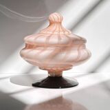 1950s Murano Opaline Glas Bonbonniere