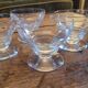 4 pressed glass cups – France – 1950s–1960s