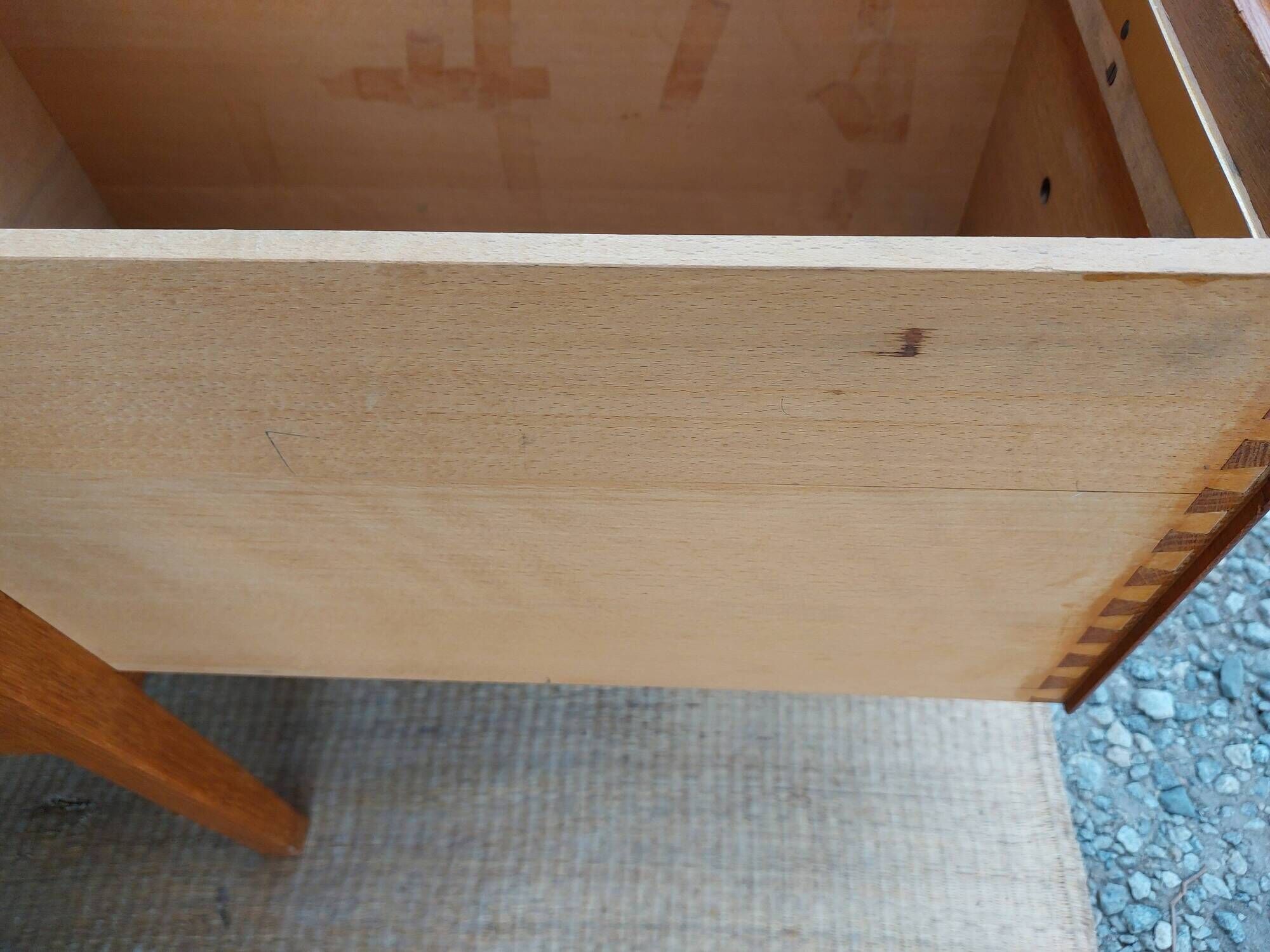 solid wood desk, 1970s
