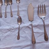 Cutlery in silvered metal, goldsmith Mondial