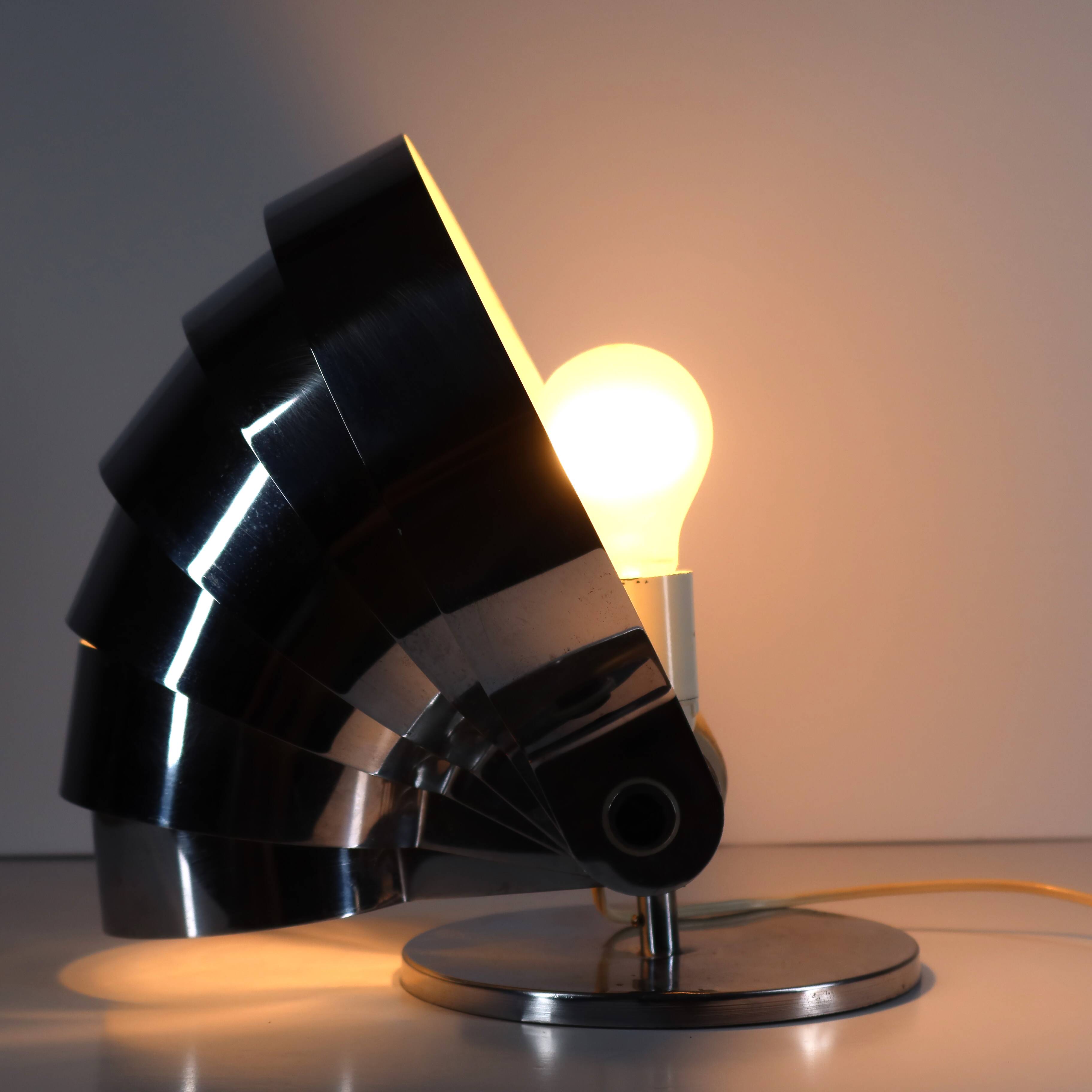 Visier Space Age Vintage Desk Lamp by ER Nele for Temde, Switzerland