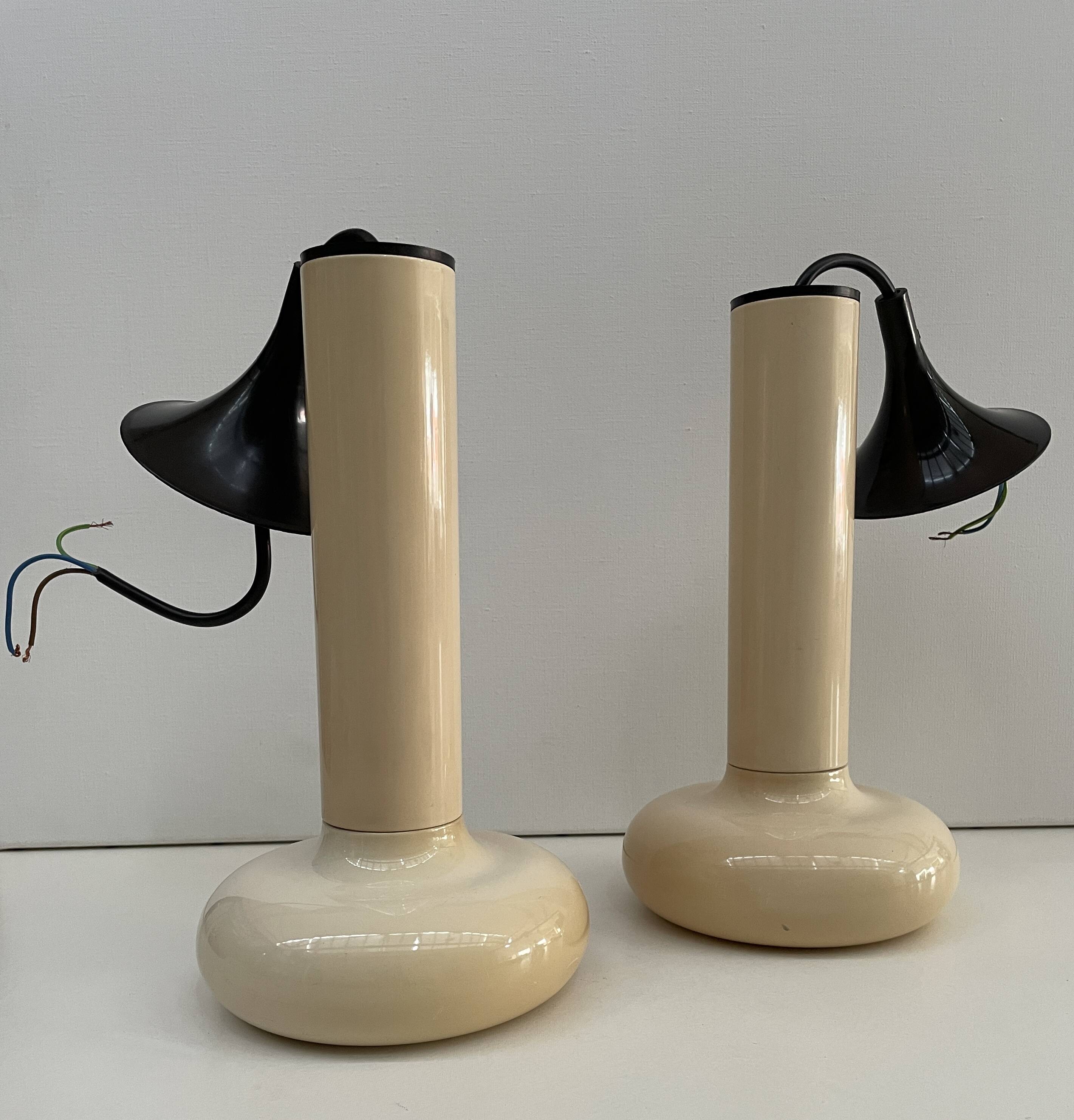 Paire de suspensions seventies, space age, marque lita