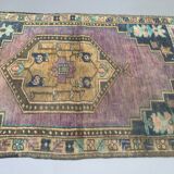 Tapis turc oushak 143x80 cm vintage