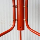 Red & gold metal tripod plant holder