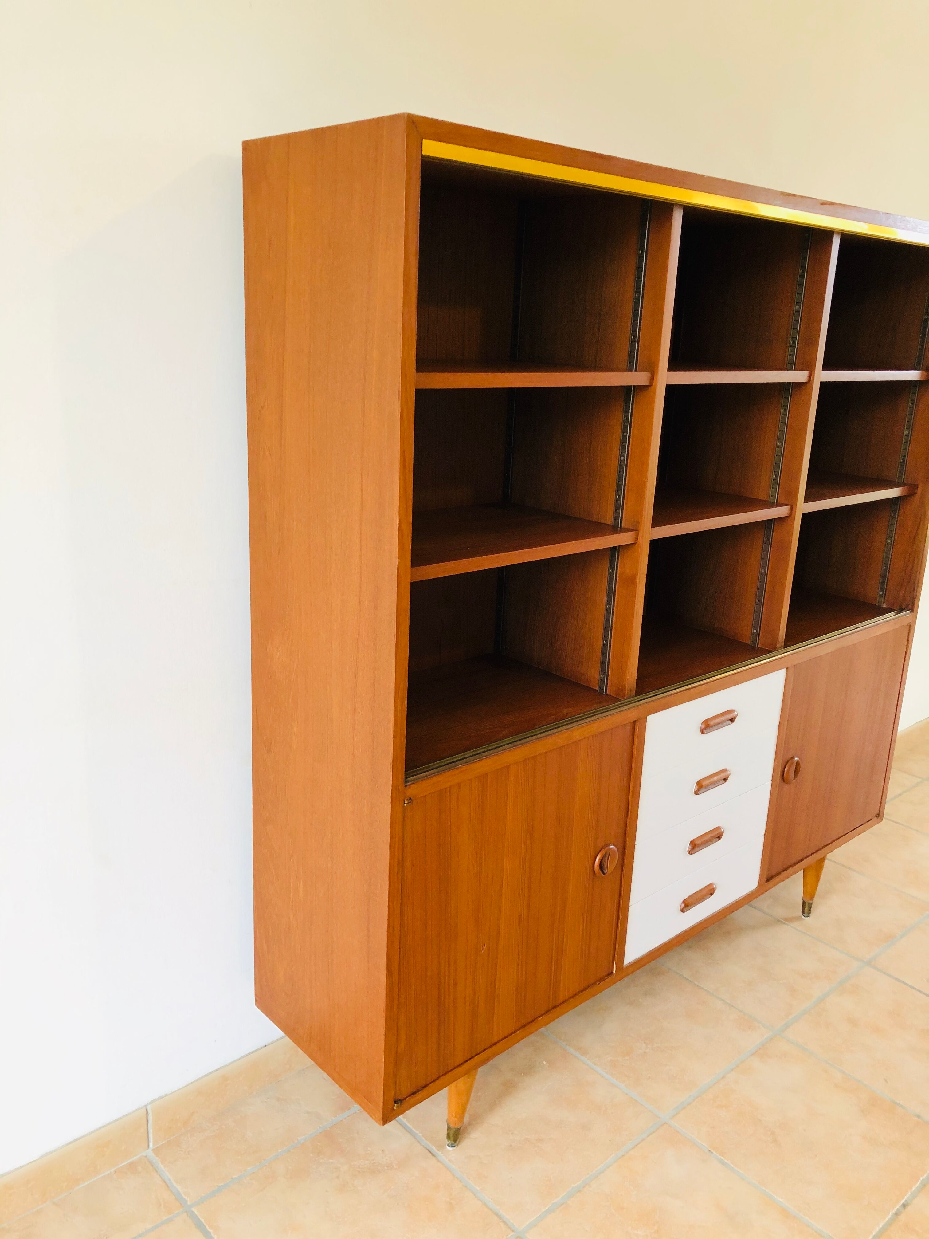 Scandinavian teak library 1960