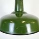 Industrial French Green Enamel Factory Pendant Lamp, 1960s