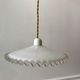 Suspension in serrated opaline and porcelain early twentieth century