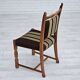 1970s, set 6 pcs of Danish dinning chairs, original good condition, oak wood.