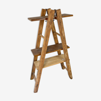 Ladder shelf 3 wooden boards