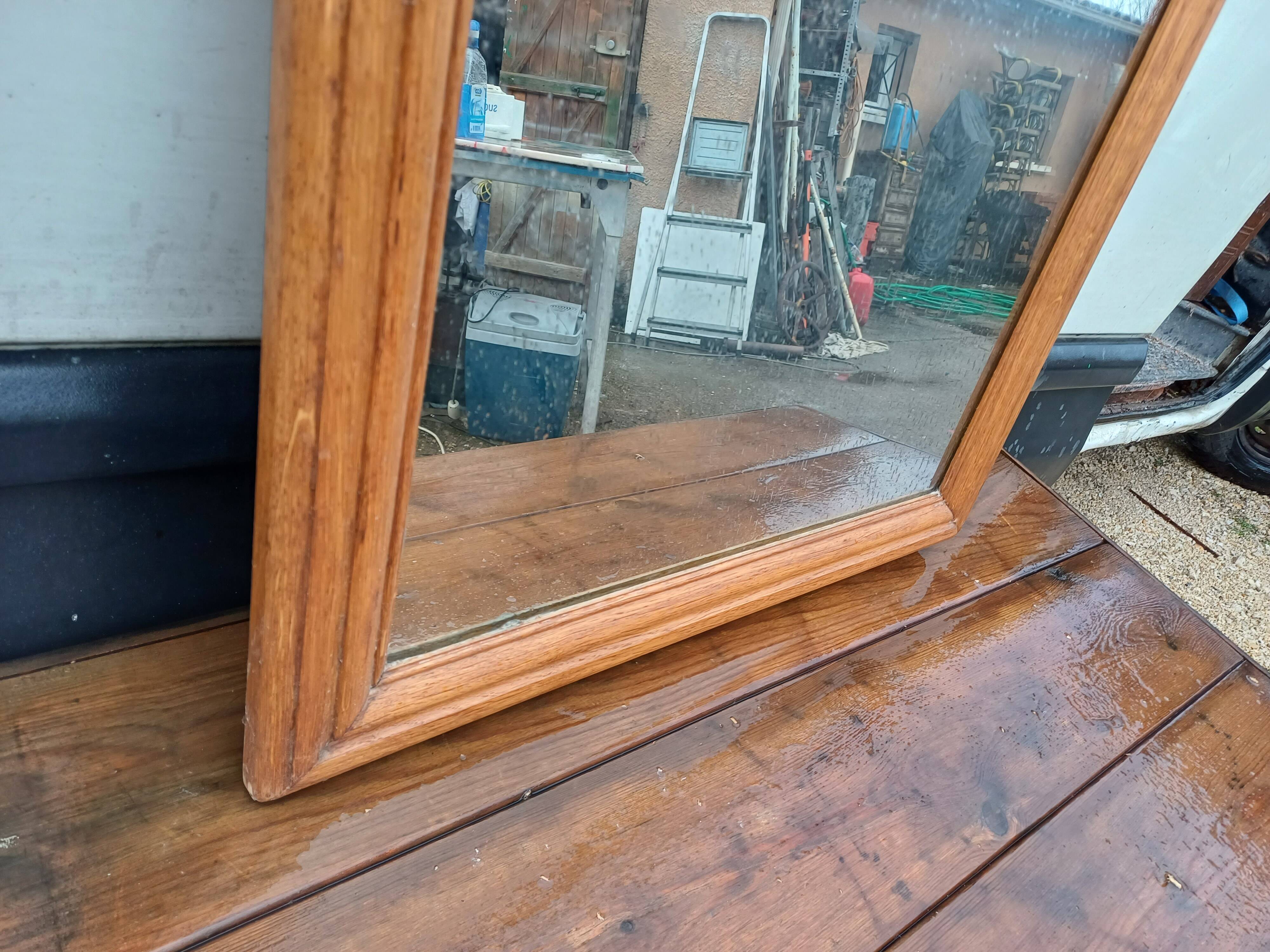 Oak mirror from the 1930s