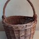 Panier ovale en osier vintage