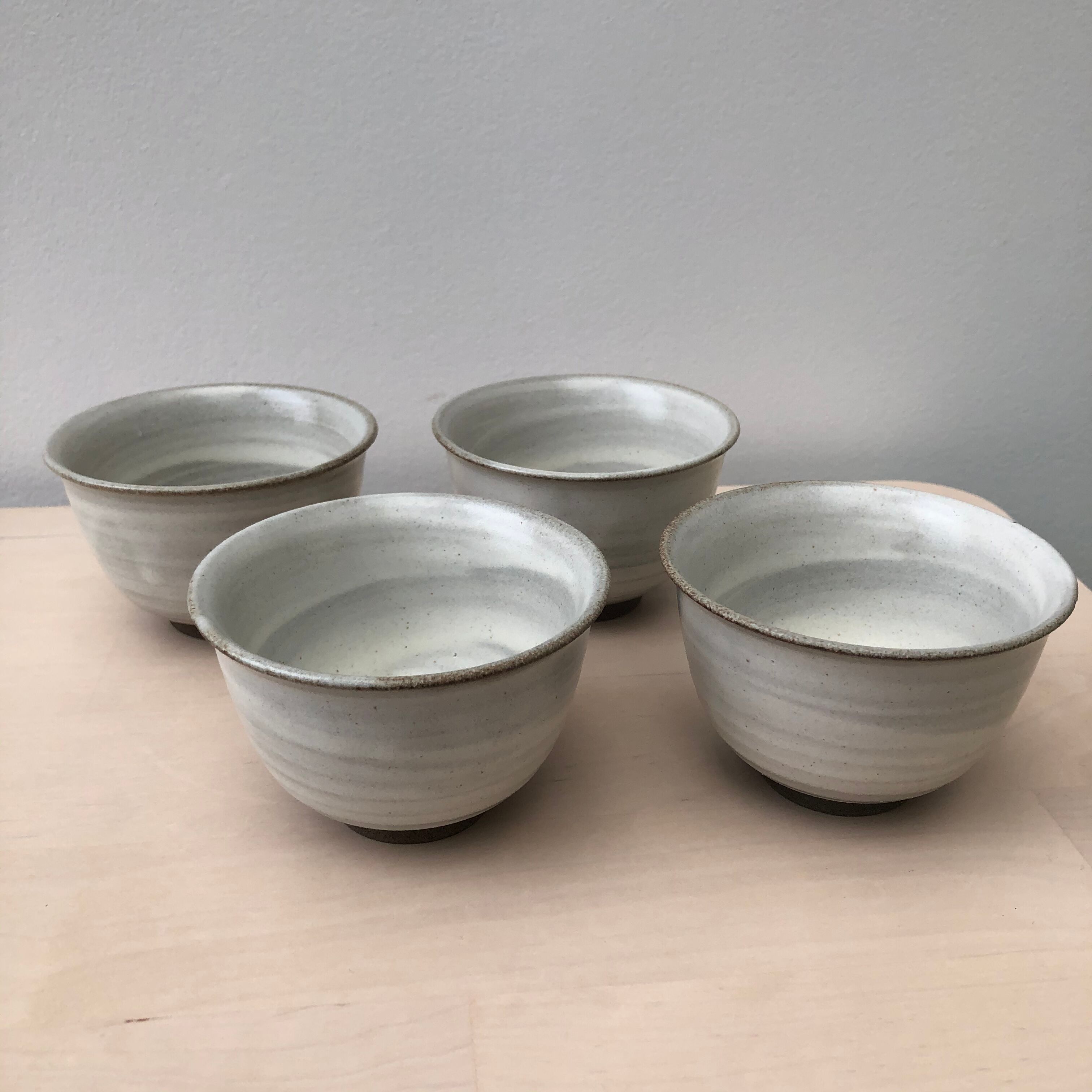 Set of 4 sandstone cups
