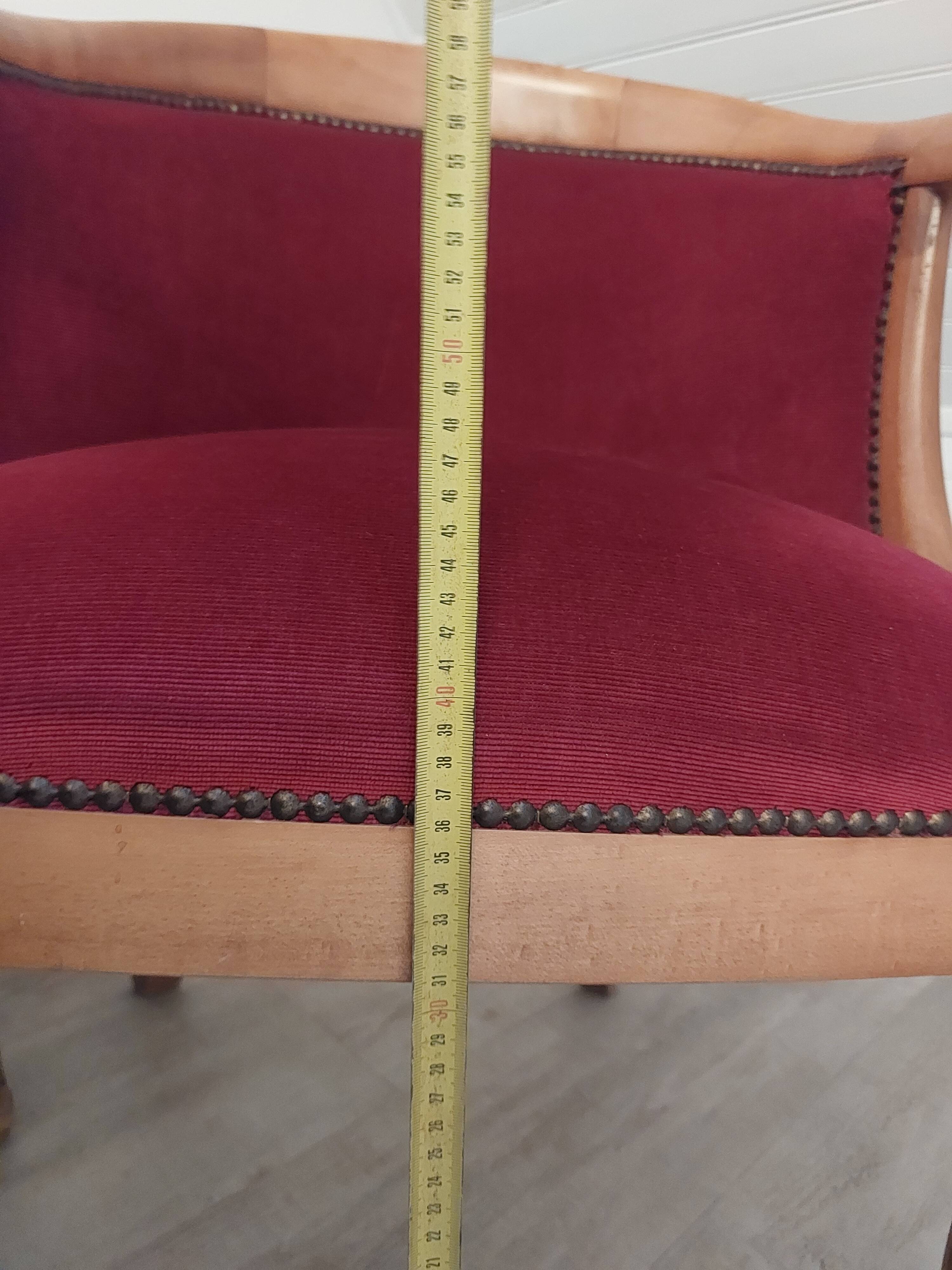 Burgundy velvet salon Swan neck