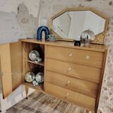 70's asymmetrical chest of drawers