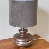 Ceramic lamp with aluminum rim 70s