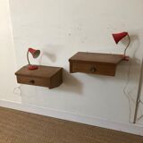 Wall bedside tables