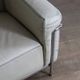Cassina LC3 armchair by Le Corbusier in leather, Italy 1980s