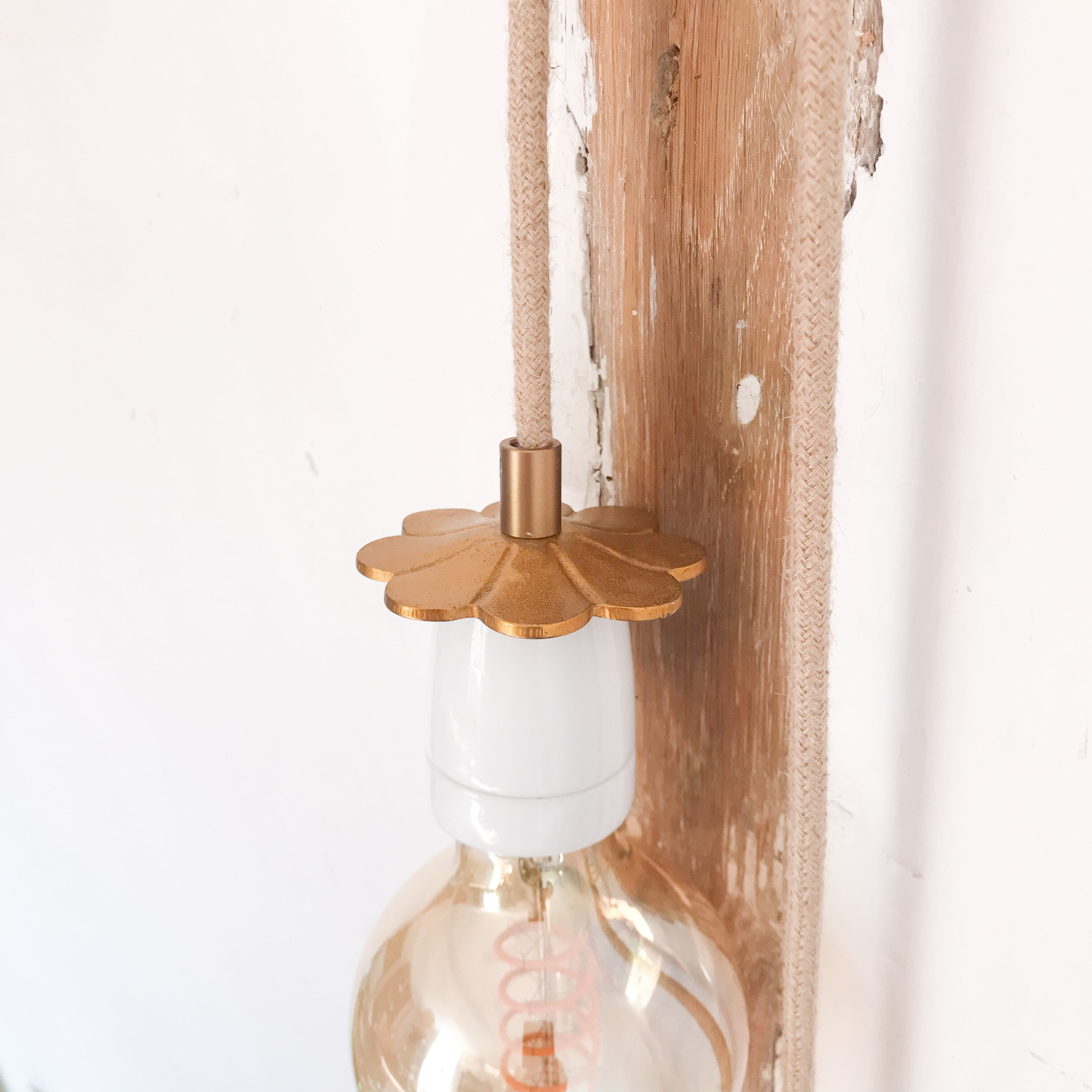 Brass and porcelain walker