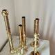 Very Rare Modular Scandinavian Brass Candlestick, 33-Piece Mid-Century Plug