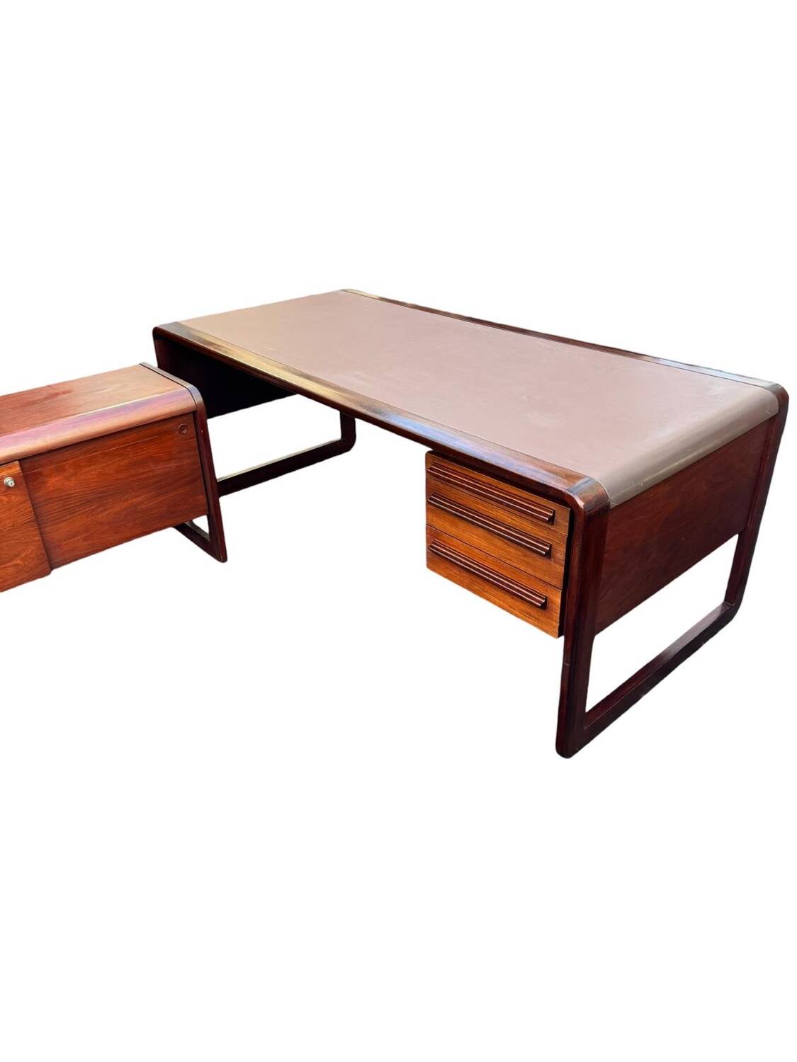 Large executive desk & module, Scandinavian design 1970s