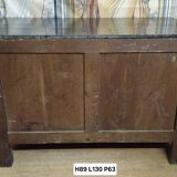 Empire period commode in flame mahogany – detached columns –