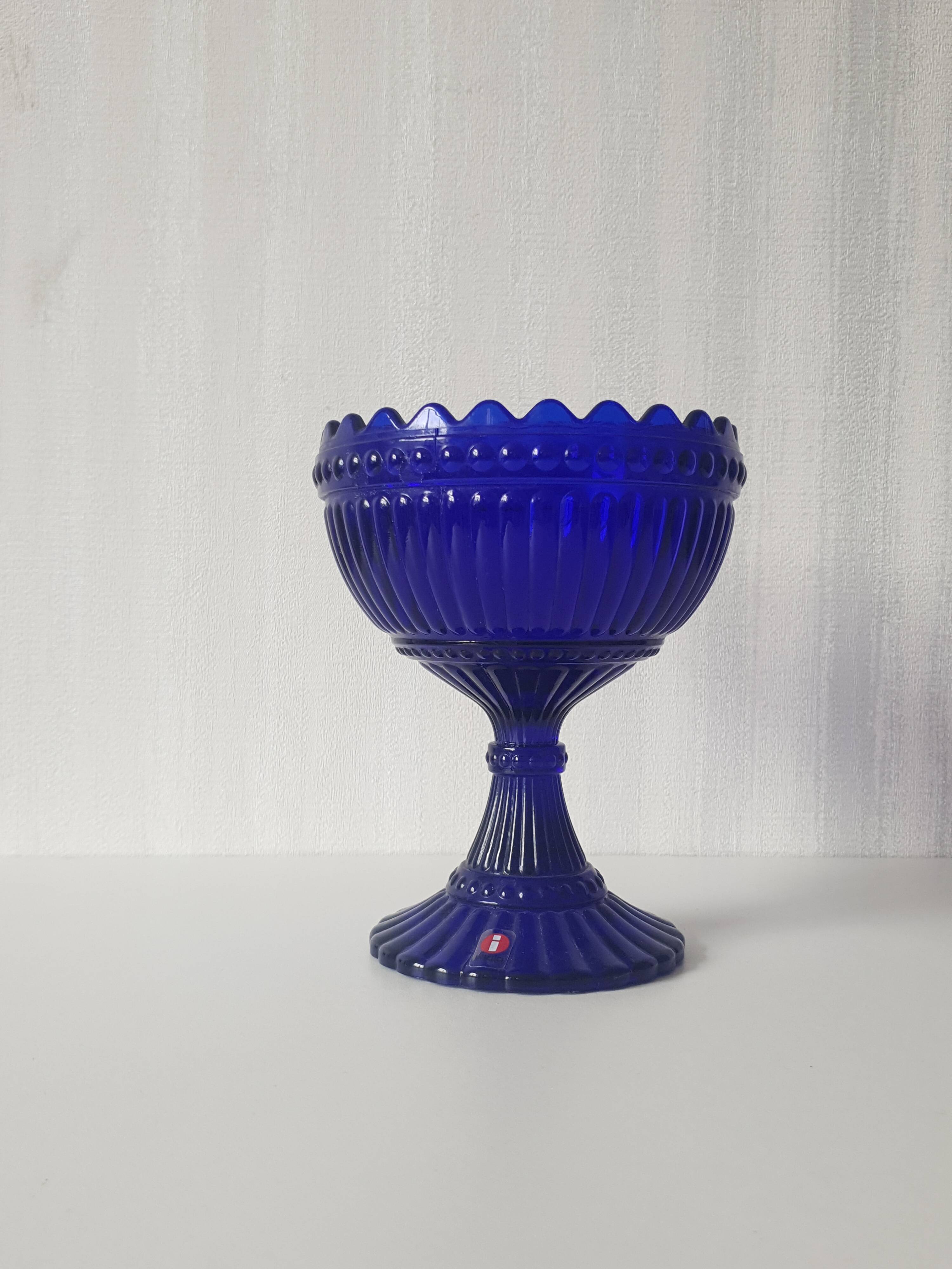 Mariskooli by Iittala, cobalt blue, vintage 80s