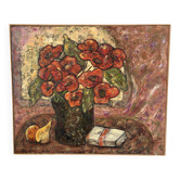 The poppies, oil on canvas
