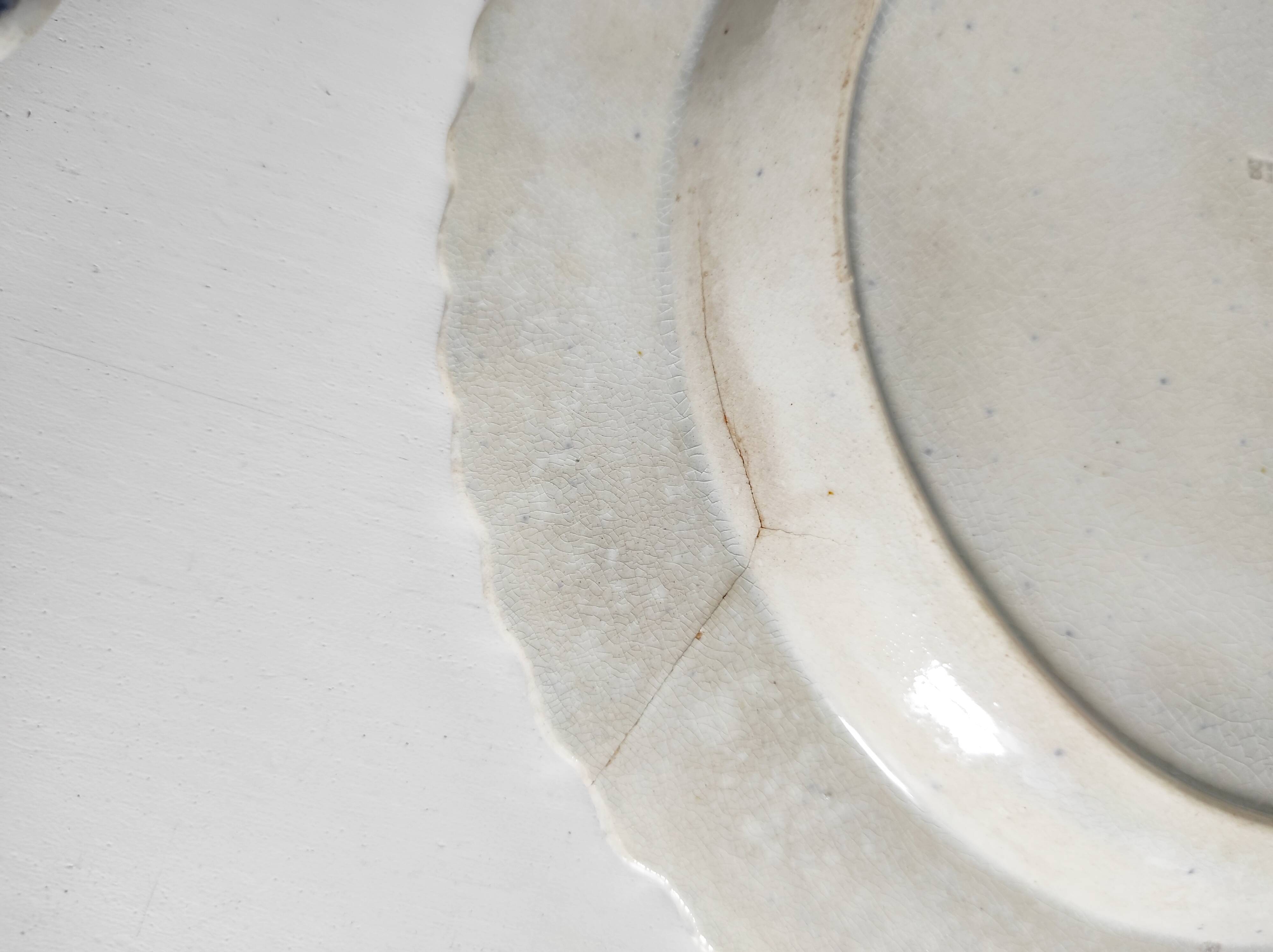Calais earthenware 4 pagoda plates