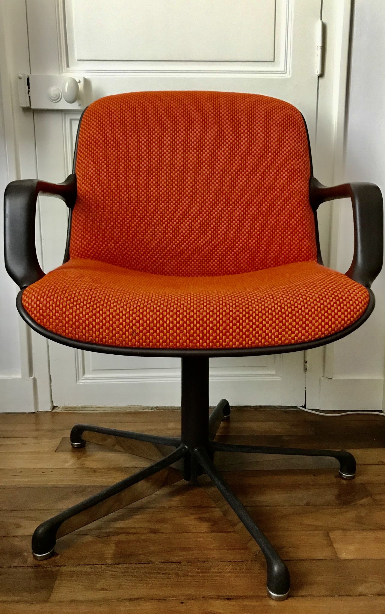 Fauteuils de bureau vintage orange pour Comforto 1980