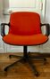 Vintage orange office chairs for Comforto 1980