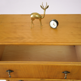 Small dresser in vintage blond walnut