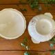 Large antique soup tureen in Longchamp earthenware.