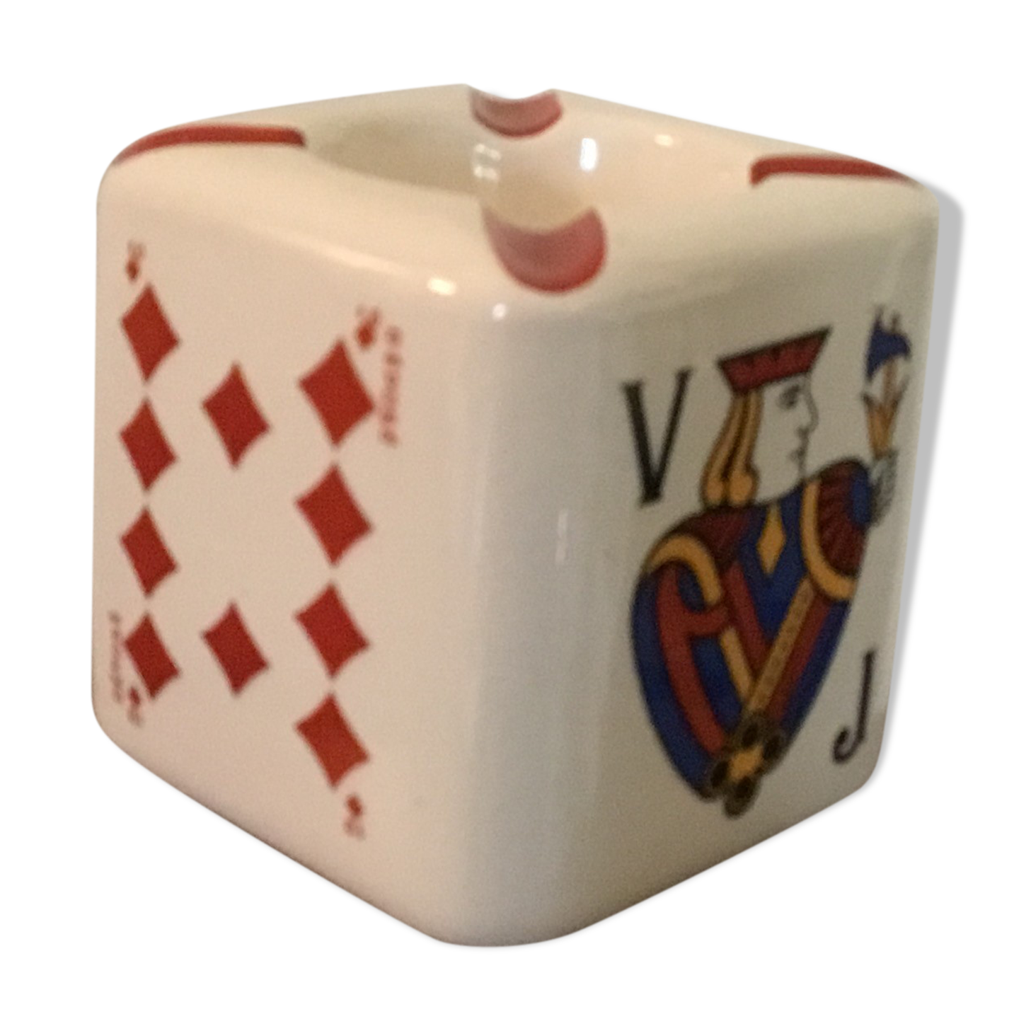 Advertising ashtray Cognac Aigle Rouge