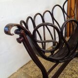 Curved wooden cradle