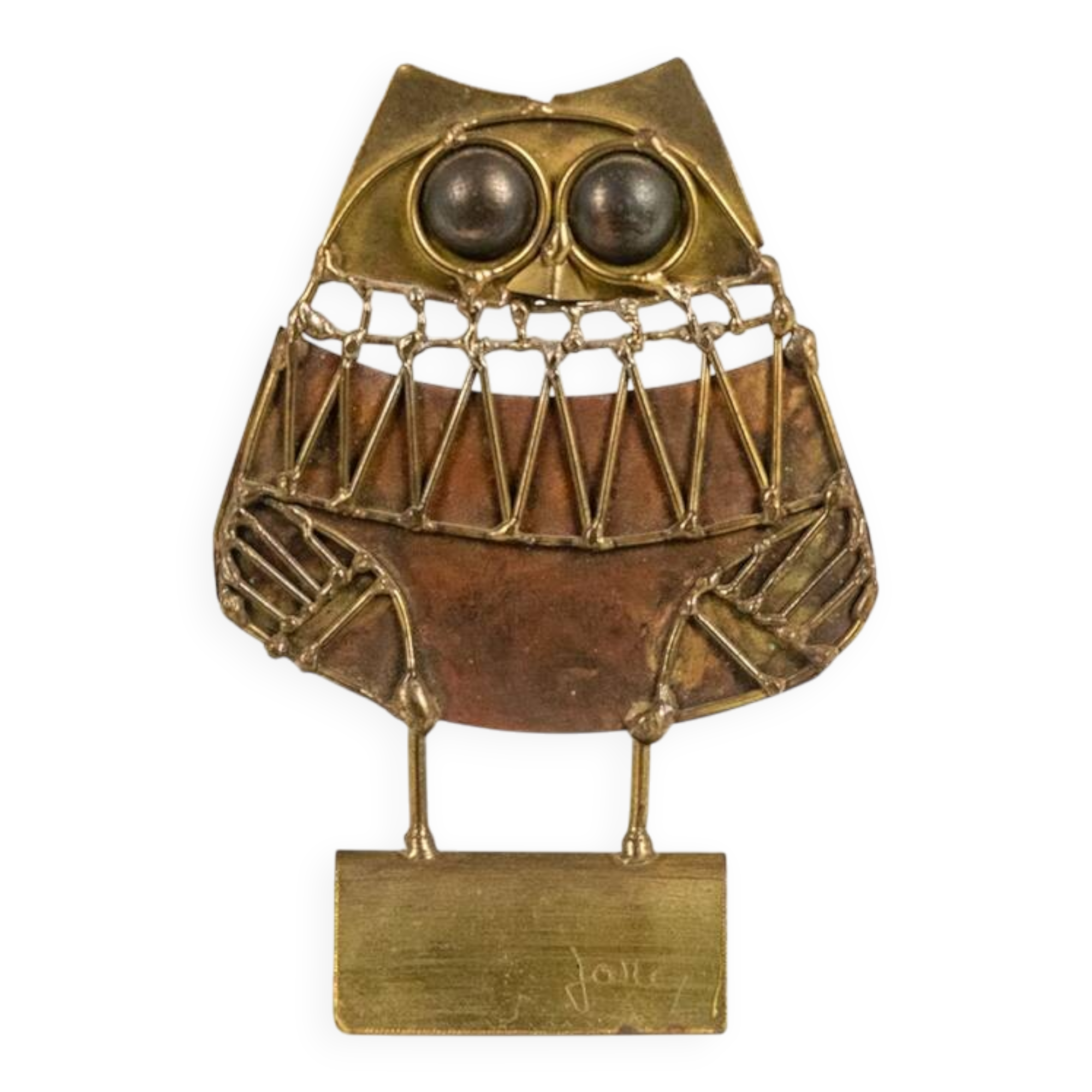 Jarcz. Brutalist owl sculpture. 1970s.