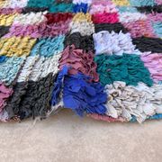 Colorful Boucherouite Moroccan rug - 128 x 208 cm