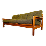 Canapé 3 personnes vintage rétro danois du milieu du siècle par Arne Wahl Iversen 1970