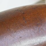 Cognac-Colored Vintage Sheepskin Leather Club Armchair