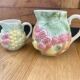 Broc carafe and small pitcher Salins slurry fruit