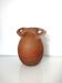 Matte marbled glass vase