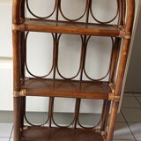 Vintage rattan shelf