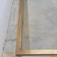 Rectangular coffee table in brass and chromed metal 1970 design