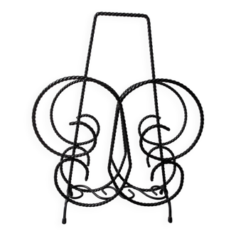 Porte-revue fer forgé vintage
